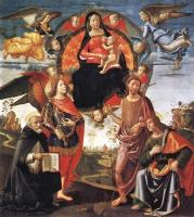 Ghirlandaio, Domenico - Madonna in Glory with Saints